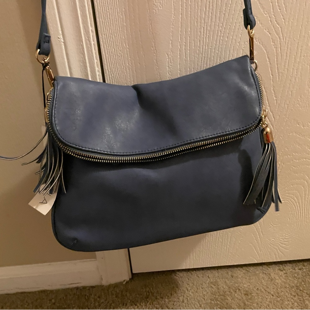 Blue denim medium ish crossbody